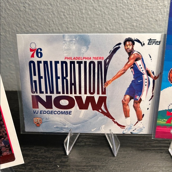 Topps VJ Edgecombe Philadelphia 76ers rookie card lot NBA Topps - Picture 3 of 6